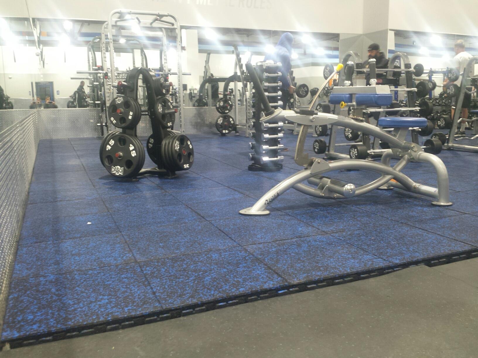 Rubber Fitness Flooring Group Exercise Flooring Fitness Tiles